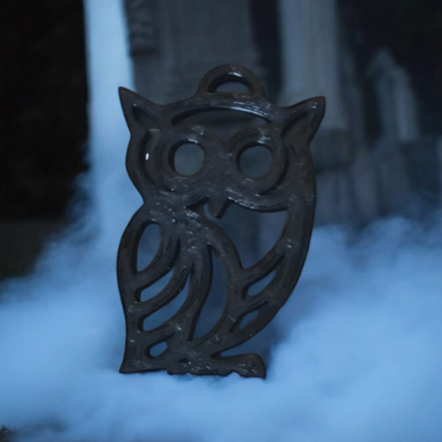 Flat Owl Keychain